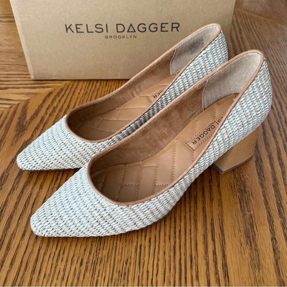 Kelsi Dagger Brooklyn Pump - Natural Raffia